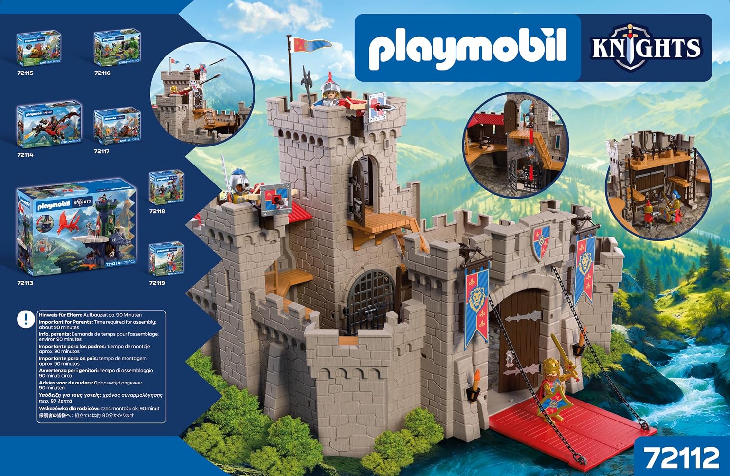 Playmobil - 72112 - Knights - Grand chateau des chevaliers du Lion 3