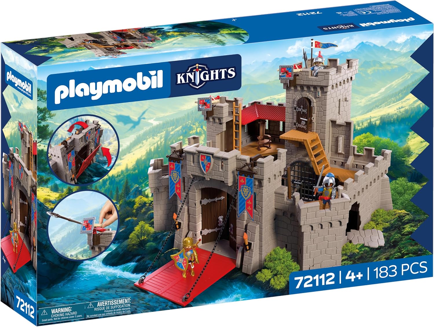 Playmobil - 72112 - Knights - Grand chateau des chevaliers du Lion