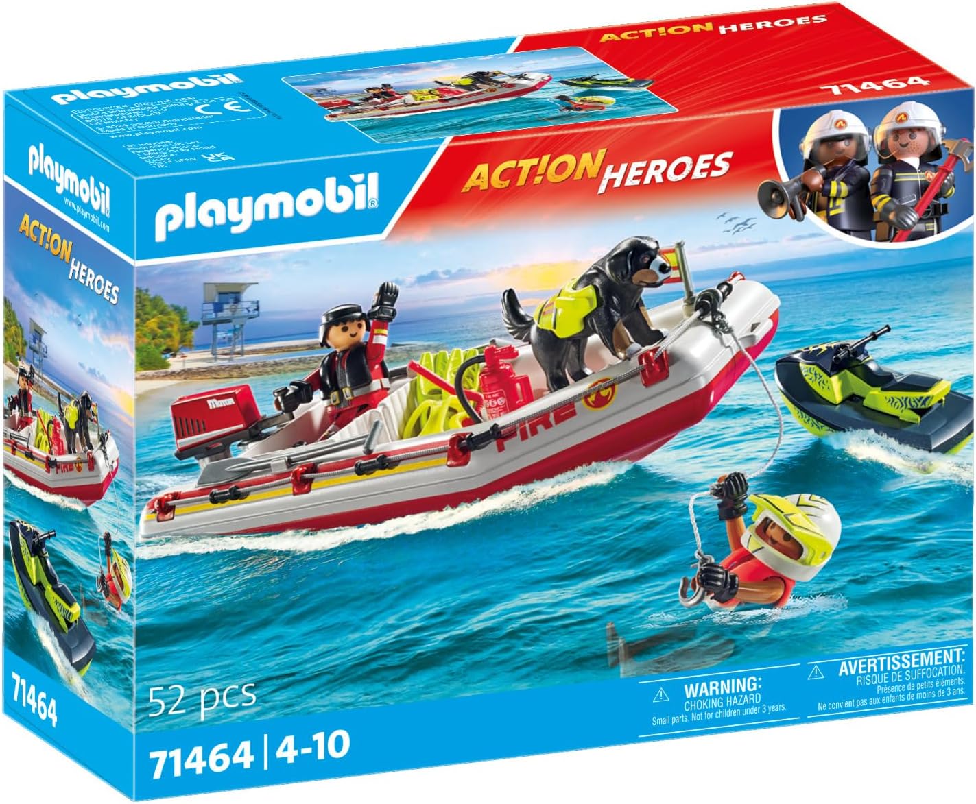 Playmobil - 71464 - City action - Bateau de pompier et scooter des mers 1