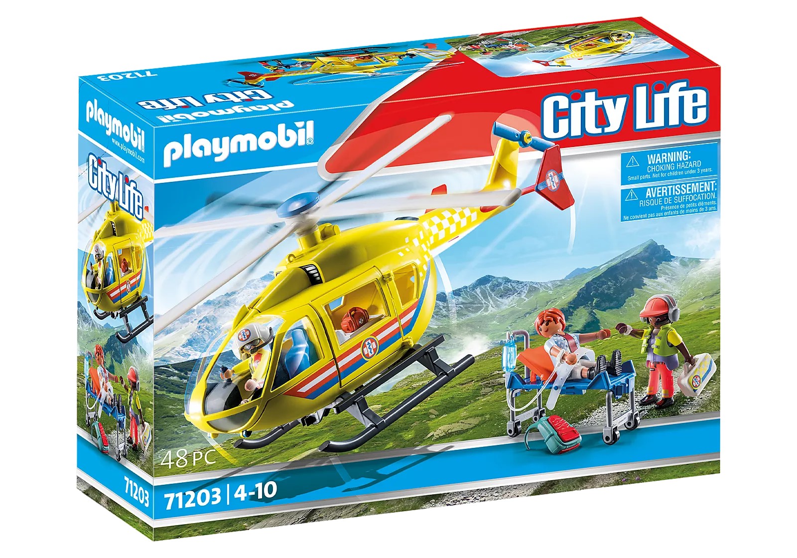Playmobil - 71203 - City Life - Hélicoptère de secours