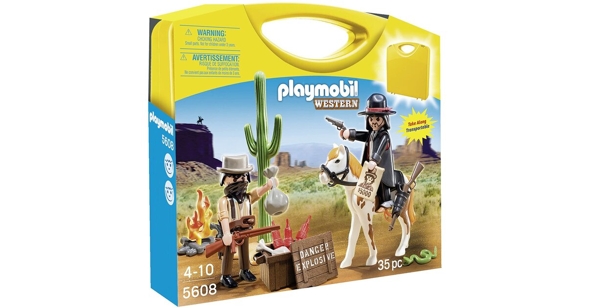 Valise Playmobil Vintage - Accessoire Pour Ferme Avec Cheval, Occasion Très Bon État