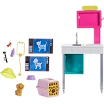 Jouet Mattel Barbie Métiers coffret Cabinet Vétérinaire pour poupée 5