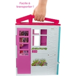 Jouet Mattel Barbie Mobilier Coffret Maison de Plain-pied à Emporter avec Piscine et Accessoires 3
