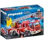 Jouet Playmobil - 9463 - City Action - Camion de Pompiers avec échelle pivotante