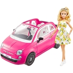 Jouet Mattel - GXR57 - Barbie et sa Voiture Fiat 500 rose 1