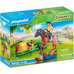 Jouet Playmobil - 70523 - Country - Cavalier avec Poney Brun