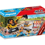 Playmobil - 71045 - City Action - Travaux de chantier ouvriers de voirie