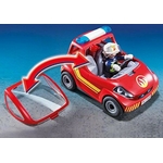 Jouet-Playmobil-9235-Pompier-avec-vehicule-d-intervention-2-zoom