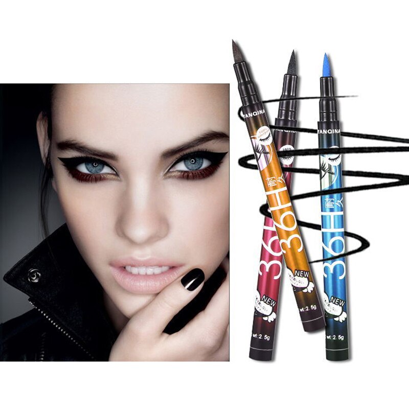 Crayon Eyeliner Liquide Imperméable Professionnel 36h Noir Longue Durée Séchage Rapide Liquide 