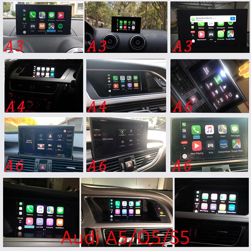 2020 sans fil Apple CarPlay pour Audi A1 A3 A4 A5 A6 A7 A8 Q2 Q3 Q5 Q7