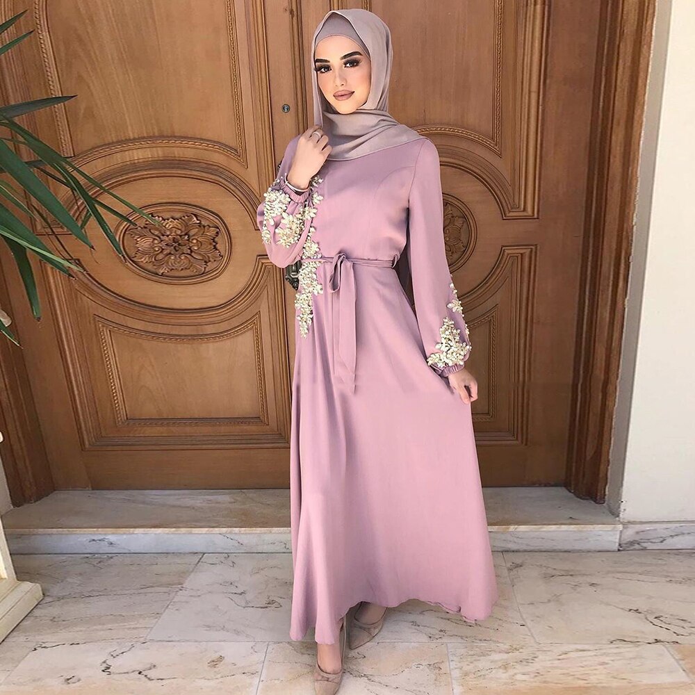 Eid moubarak Caftan Abaya duba  turquie musulman Hijab 