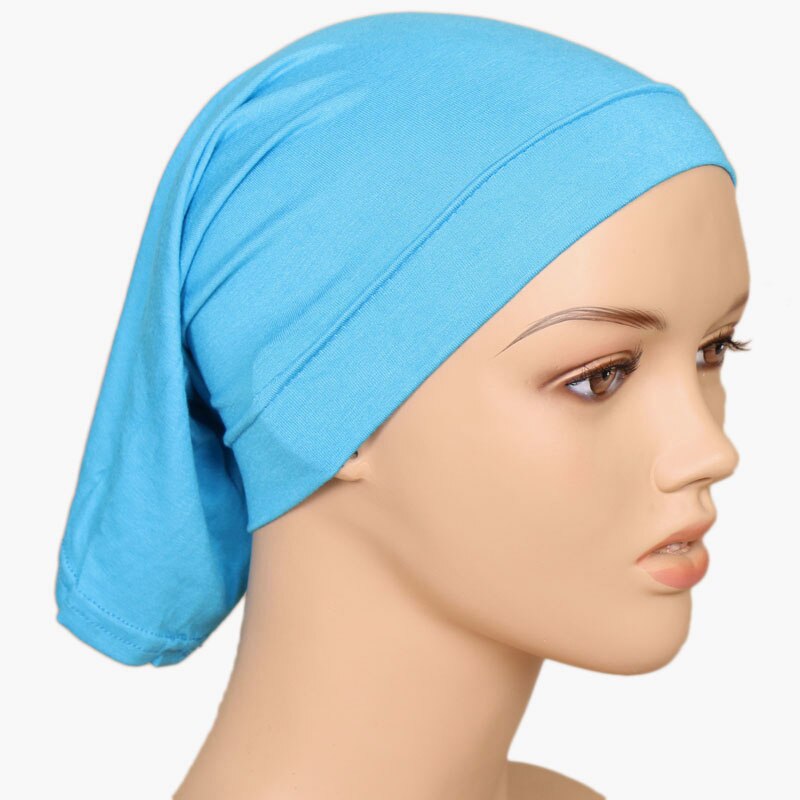 Chapeaux Pour Femmes Musulmanes Foulard Hijab Couvre Chef Islamique Turban Couleur Unie