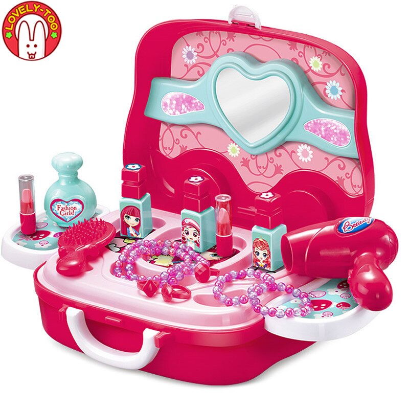 Enfants Faire semblant De Jouer Maquillage Jouets Kit De Maquillage  Simulation De Coiffure Jouets En Plastique Pour Les Petites Filles  S'habiller