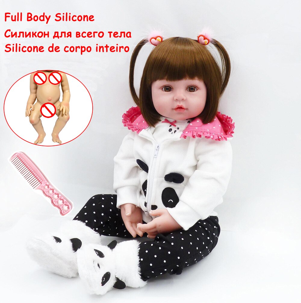 48cm Pleine Silicone Corps Souple Reborn Bébé Poupée Jouets Comme ...