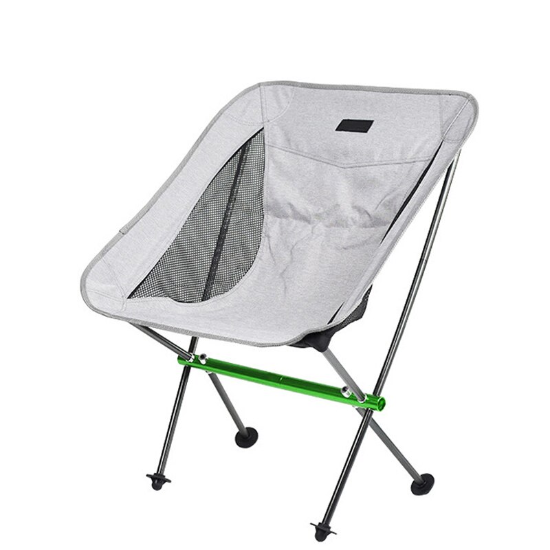 Extérieur avec Dossier Portable Chaise Pliante Pique-Nique Camping en Aluminium Chaise de Loisirs Dos Chaise de pêche Tabouret 