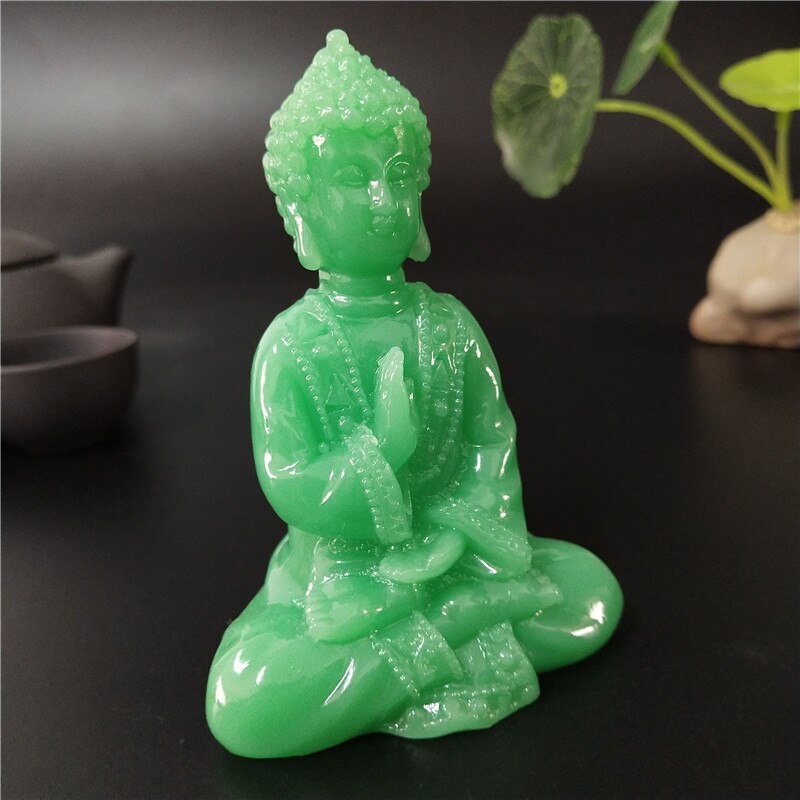 Statue De Bouddha De M Ditation Brillante Faite Par Un Homme D Coration En Pierre De Jade