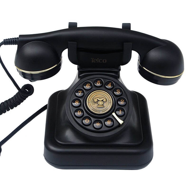 T-l-phone-fixe-noir-cordon-pour-la-maison-Style-Antique-mini-t-l-phone-fixe