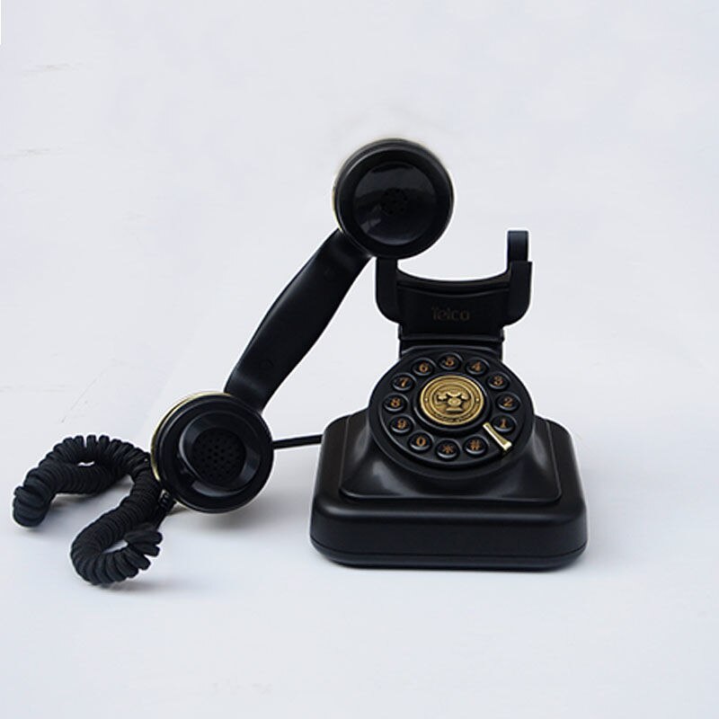 T-l-phone-fixe-noir-cordon-pour-la-maison-Style-Antique-mini-t-l-phone-fixe