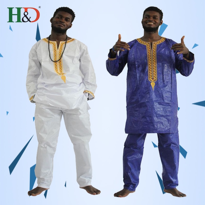 H And D – Vêtements Africains En Tissu Pour Hommes Dashiki Costume En