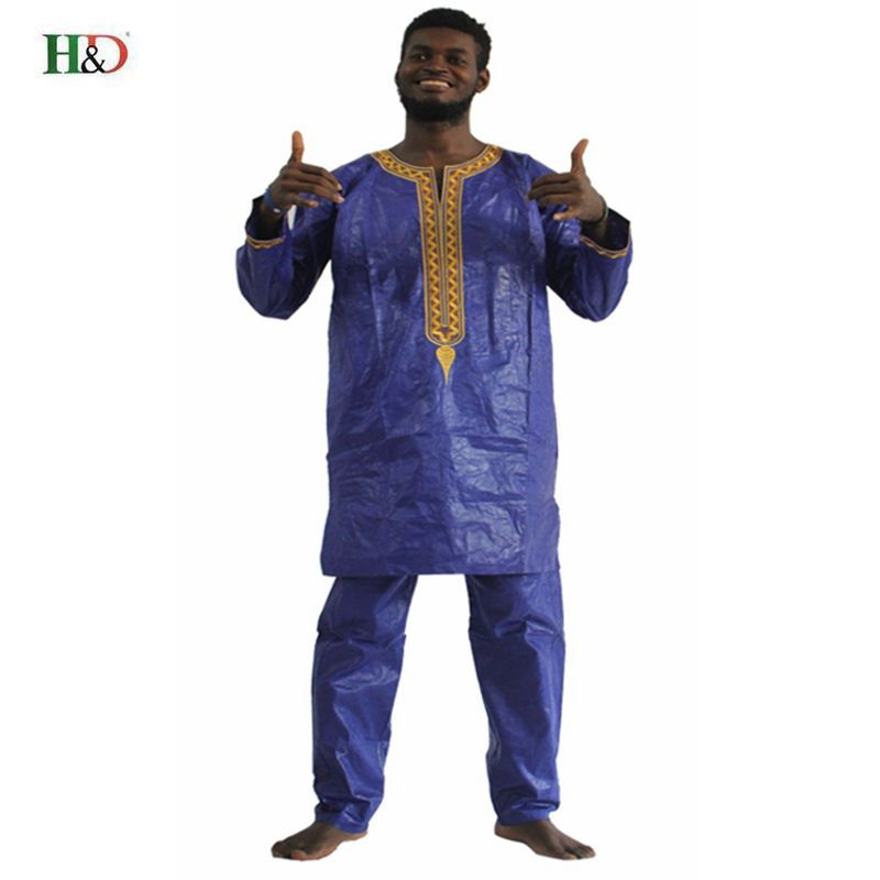 H And D Vêtements Africains En Tissu Pour Hommes Dashiki Costume En