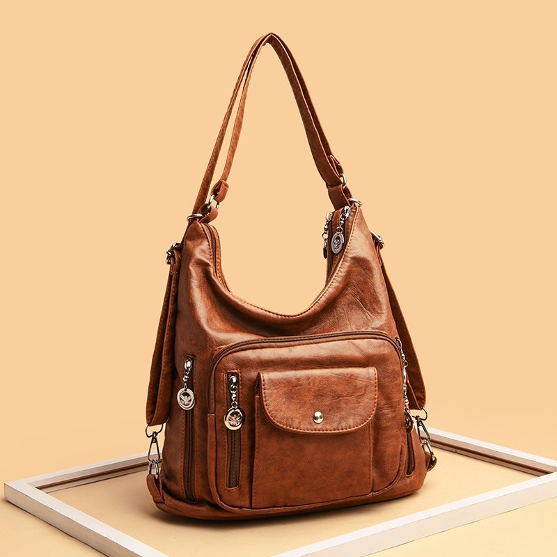 Sac à main Vintage en cuir pour femmes, sacoche de marque de mode, sac