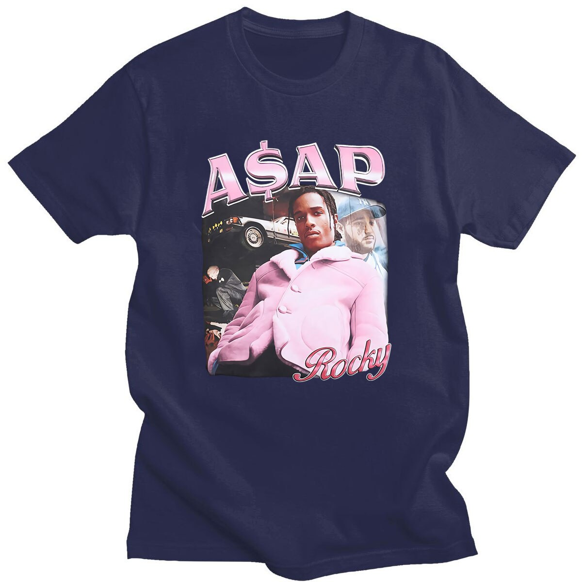 Offre-Sp-ciale-ASAP-Rocky-Portrait-Graphique-Esth-tique-T-shirts-Hip-Hop-Coton-Manches-Courtes
