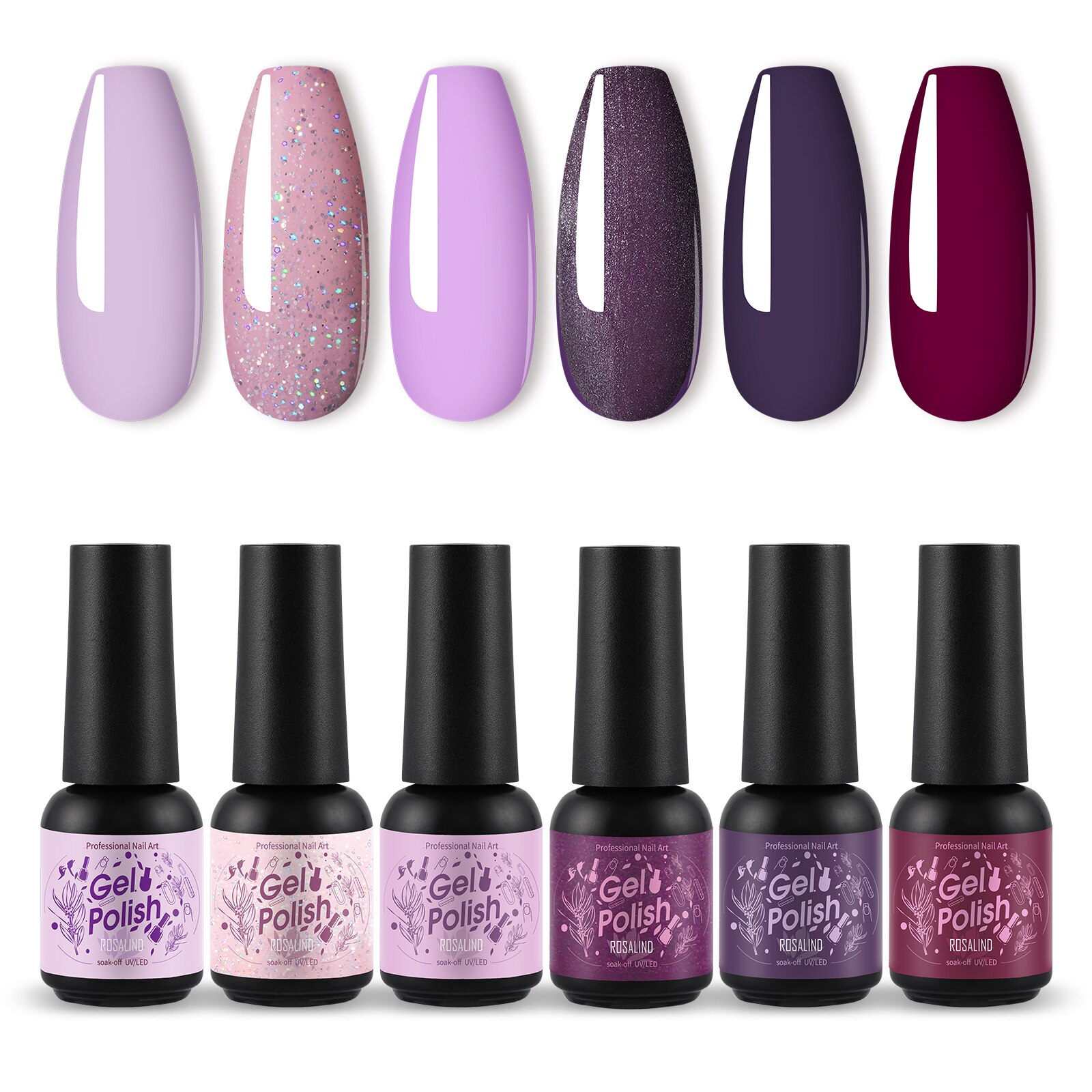 ROSALIND – Kit de vernis à ongles hybride, Gel Semi-Permanent à tremper