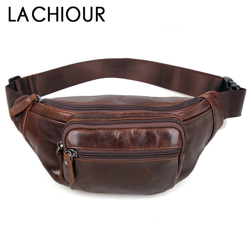 Lachiour Sac Banane En Cuir Masculin Sacoche Pour T L Phone Sacoche