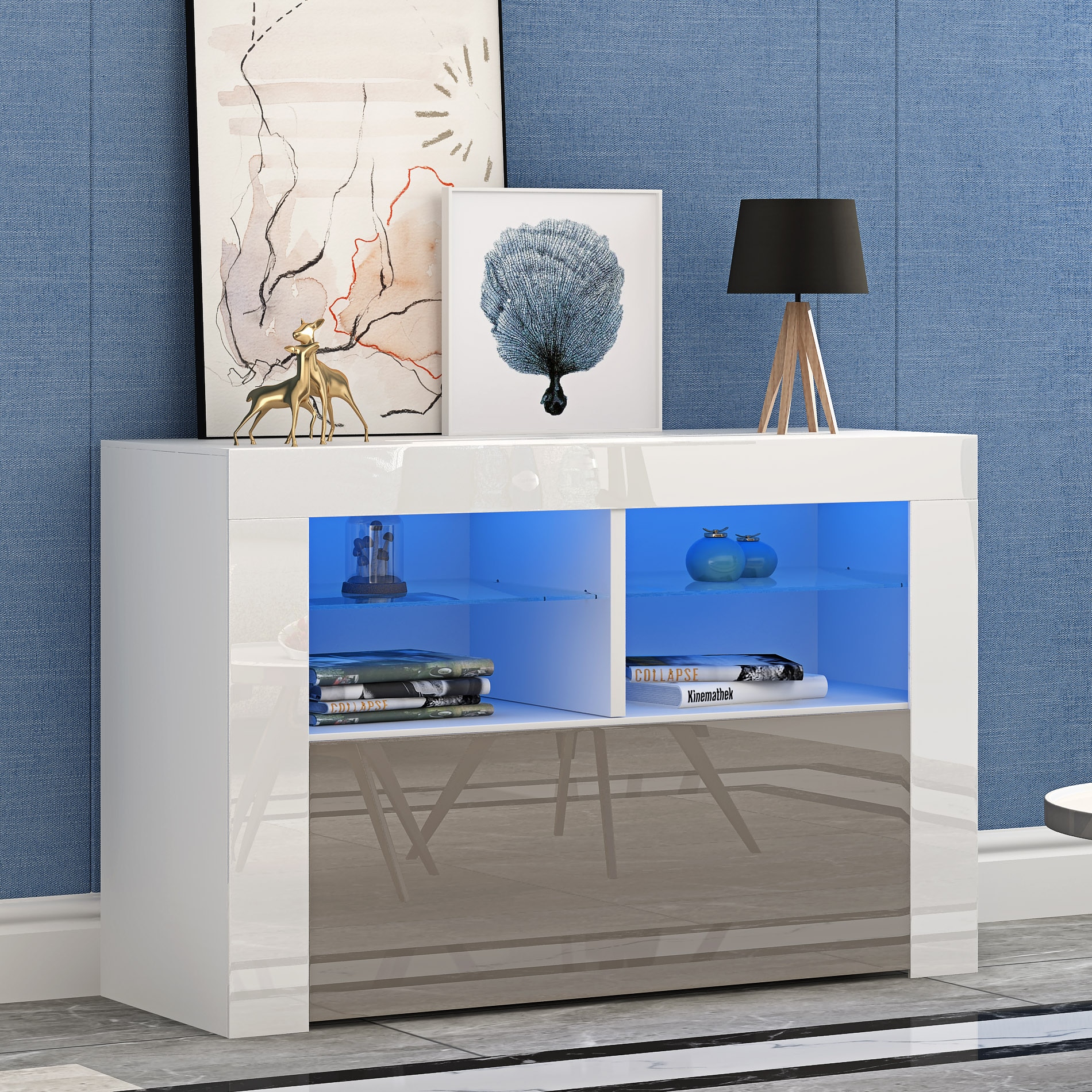 Panana moderne  salon meubles TV  armoires haute brillance 