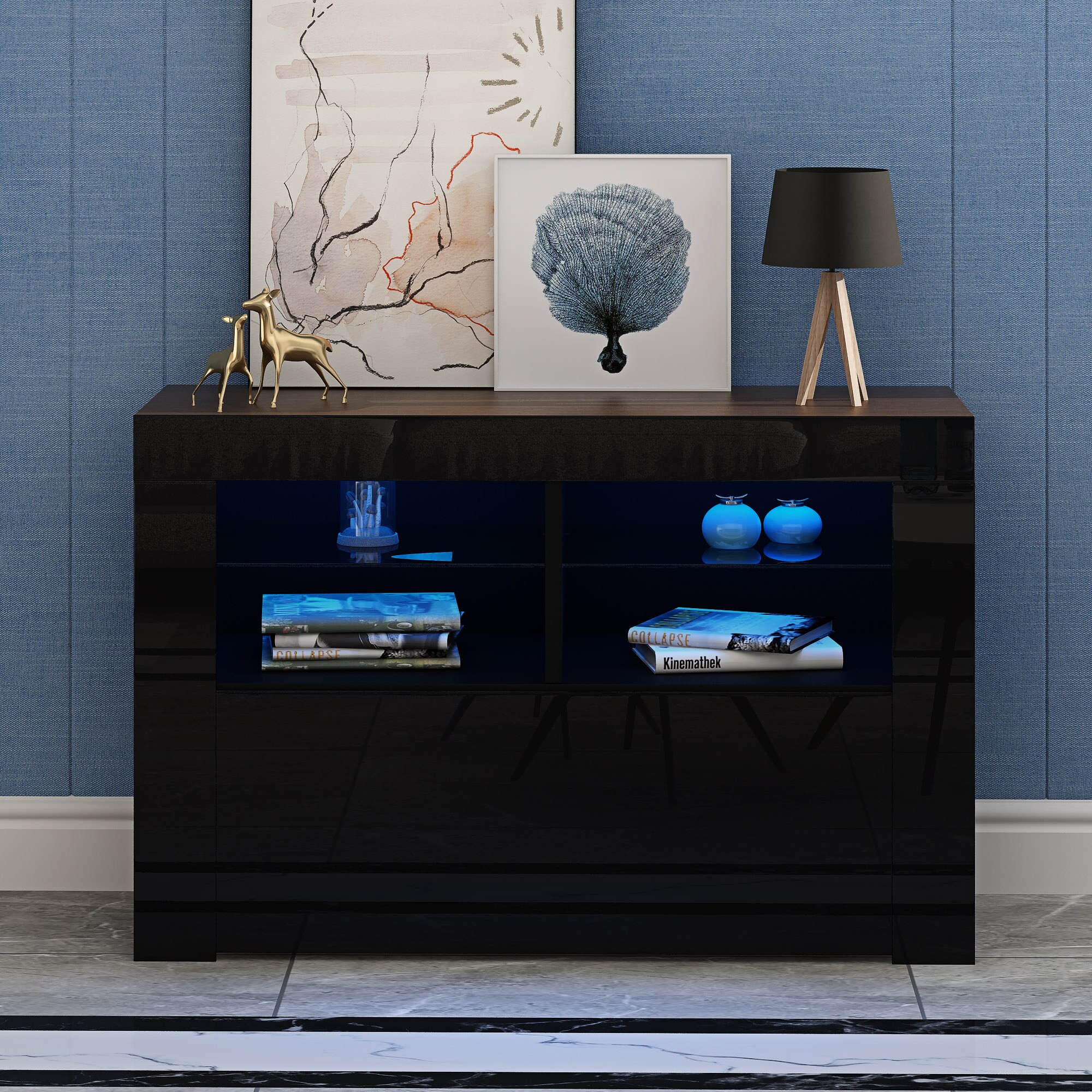 Panana moderne  salon meubles TV  armoires haute brillance 