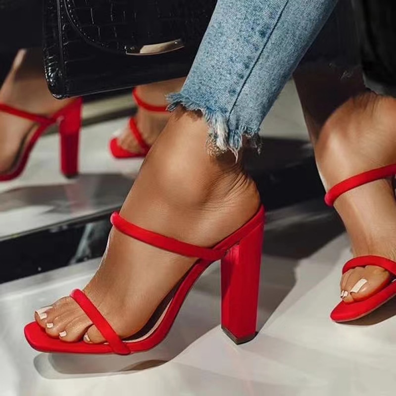 Sandales à Talons Hauts Et Bout Ouvert Pour Femmes Chaussures Confortables Et Sexy Nouvelle 