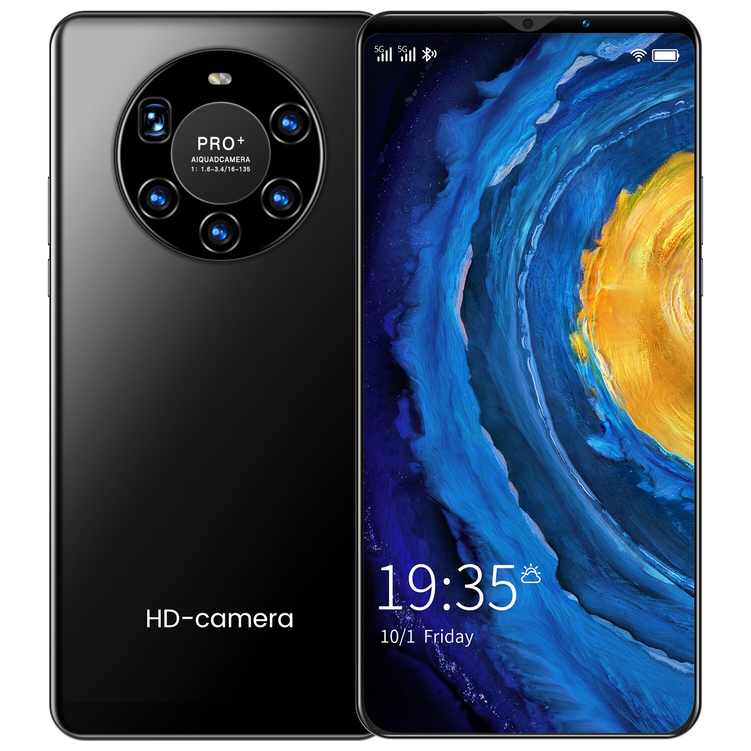 Haei-Smartphone-Mate-40-Pro-t-l-phone-portable-5G-cran-de-2021-pouces-Smartphone-avec