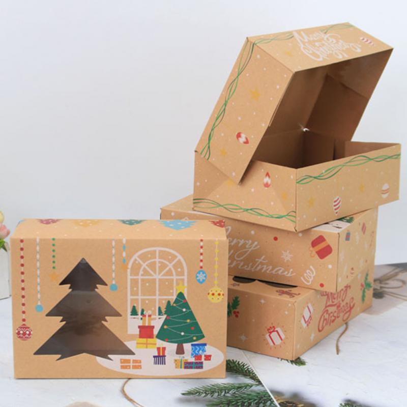 Boîtes Cadeaux En Papier Pour Noël, Boîte D'emballage Pour Muffins Et ...