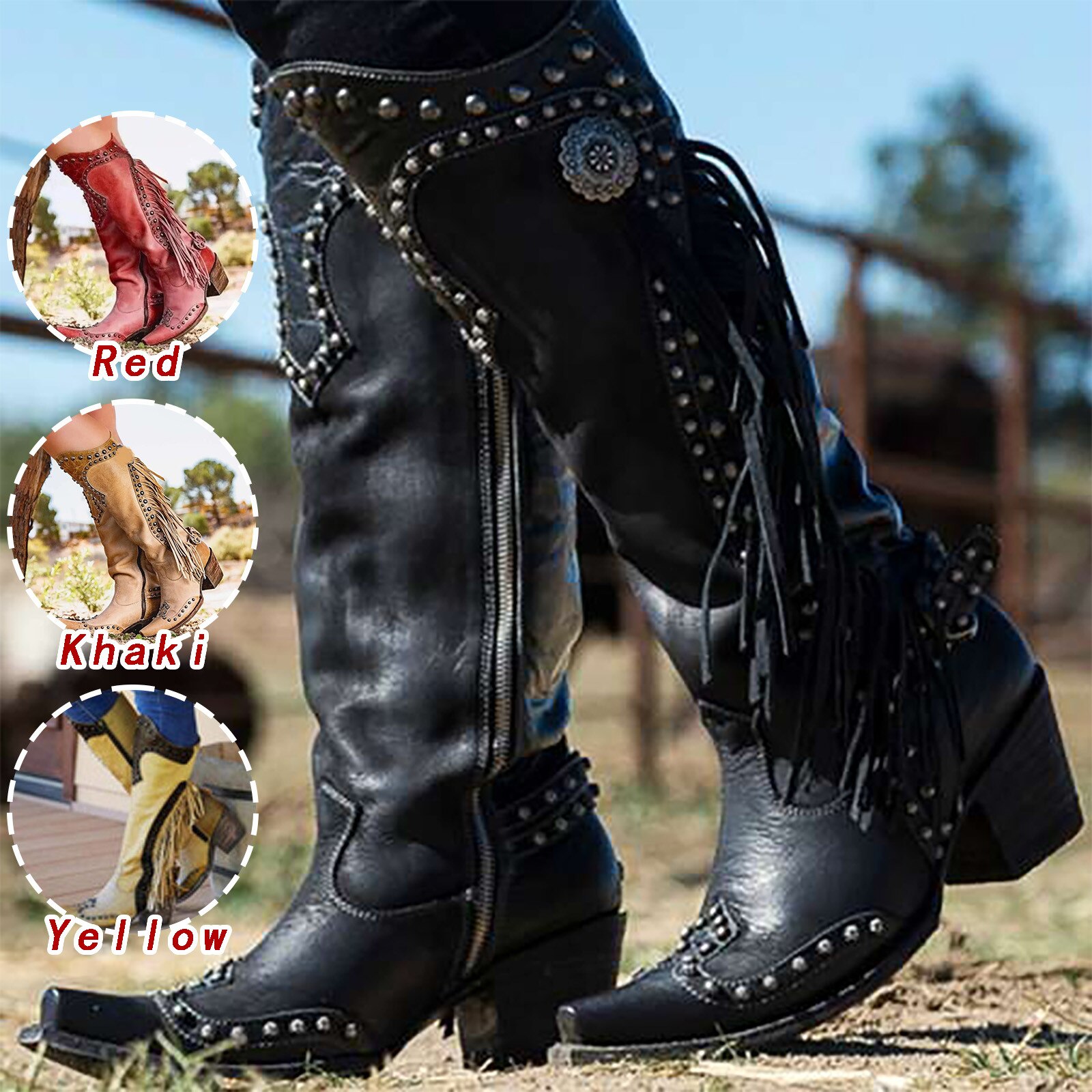 chaussure cowboy femme