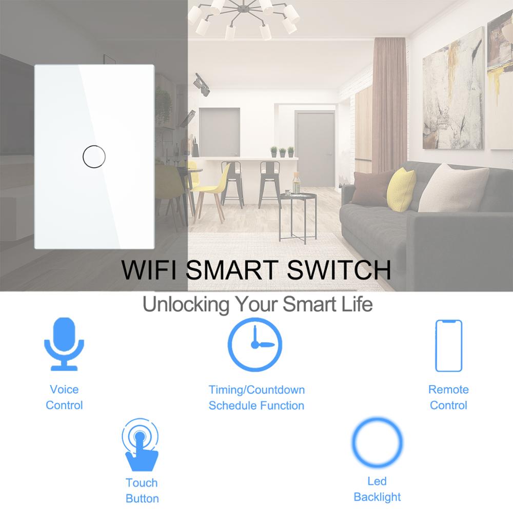 Commutateur Intelligent De Contact De Wifi Aucun Fil Neutre Requis Maison Intelligente