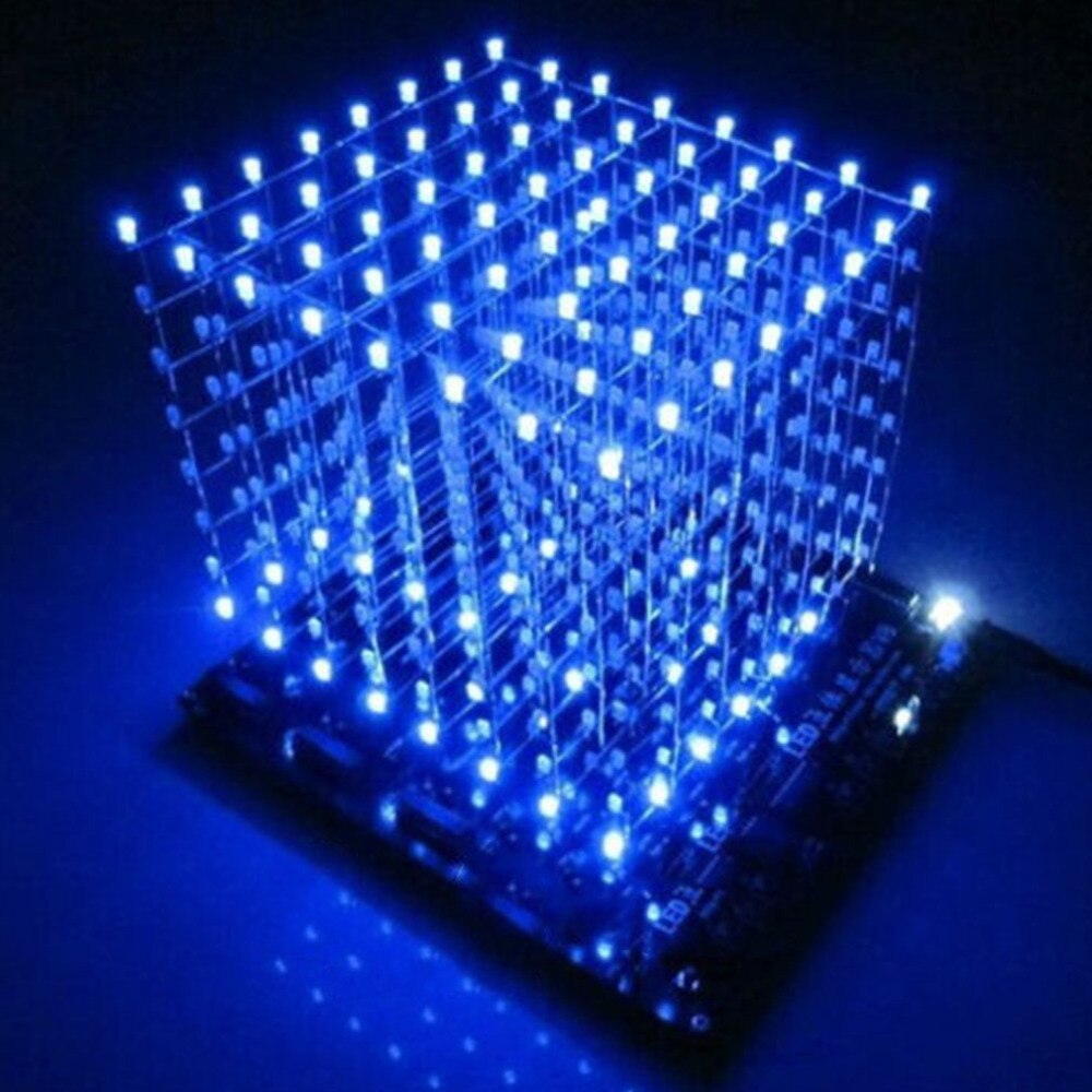 3d led cube схемы pic16f877