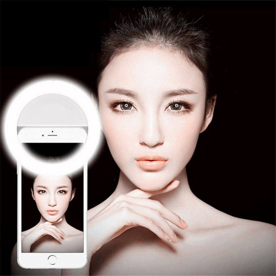 LED-universel-photographie-Flash-allumer-Selfie-lampe-lumineuse-nuit-t-l-phone-anneau-pour-iPhone-SE