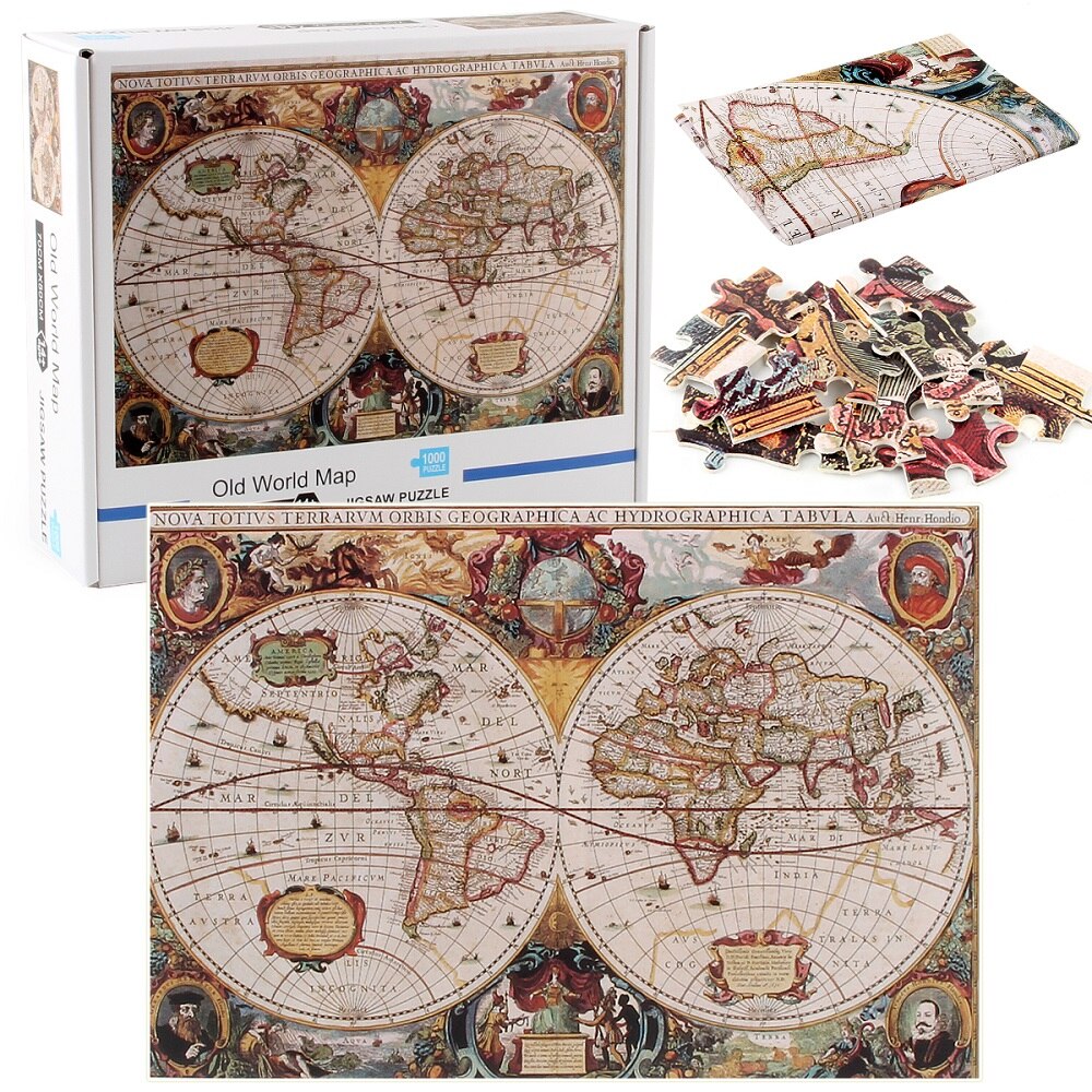 Carte du monde  Antique Puzzle 1000  pi ces jouets et 