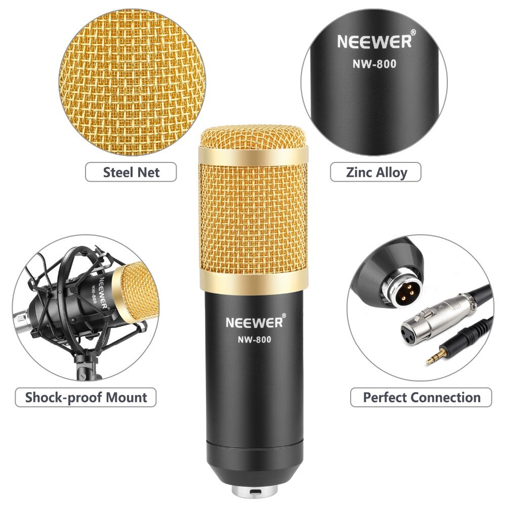 Neewer-NW-800-ensemble-de-micro-de-Studio-professionnel-micro-micro-support-Anti-choc-capuchon-Anti