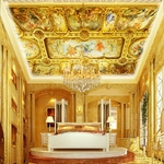 Papier-peint-Mural-3D-personnalis-Style-europ-en-h-tel-hall-salon-plafond-de-luxe-Art