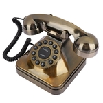 T-l-phone-Antique-Bronze-Vintage-t-l-phone-fixe-r-tro-appel-de-bureau-maison