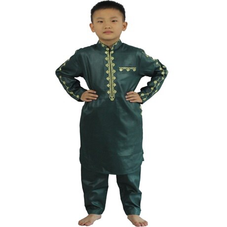 Enfants africains vêtements Afrique enfant garçon Dashiki chemises costumes  deux 2 pièces ensemble enfants tenue été riche bazin haut pantalon sets1