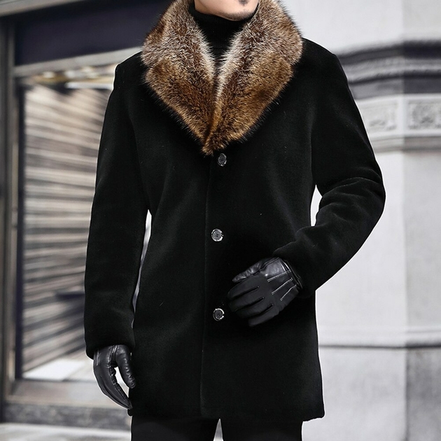 manteau d hiver homme avec fourrure