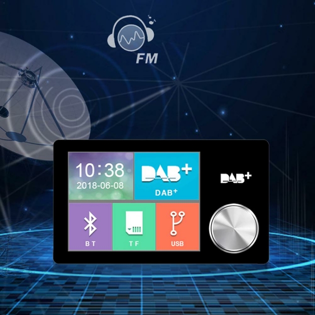 Dab Autoradio Num Rique Cran Pouces Mains Libres Affichage Vid O Fm Metteur Et