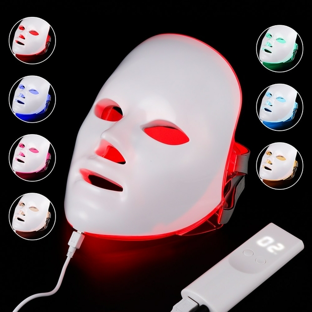 Couleurs Led Clair Masque Facial Rajeunissement De La Peau Masque Led