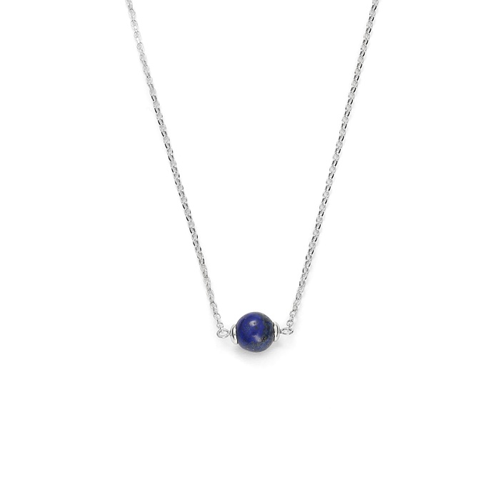 Collier en argent et pierre naturelle - Lapis Lazuli