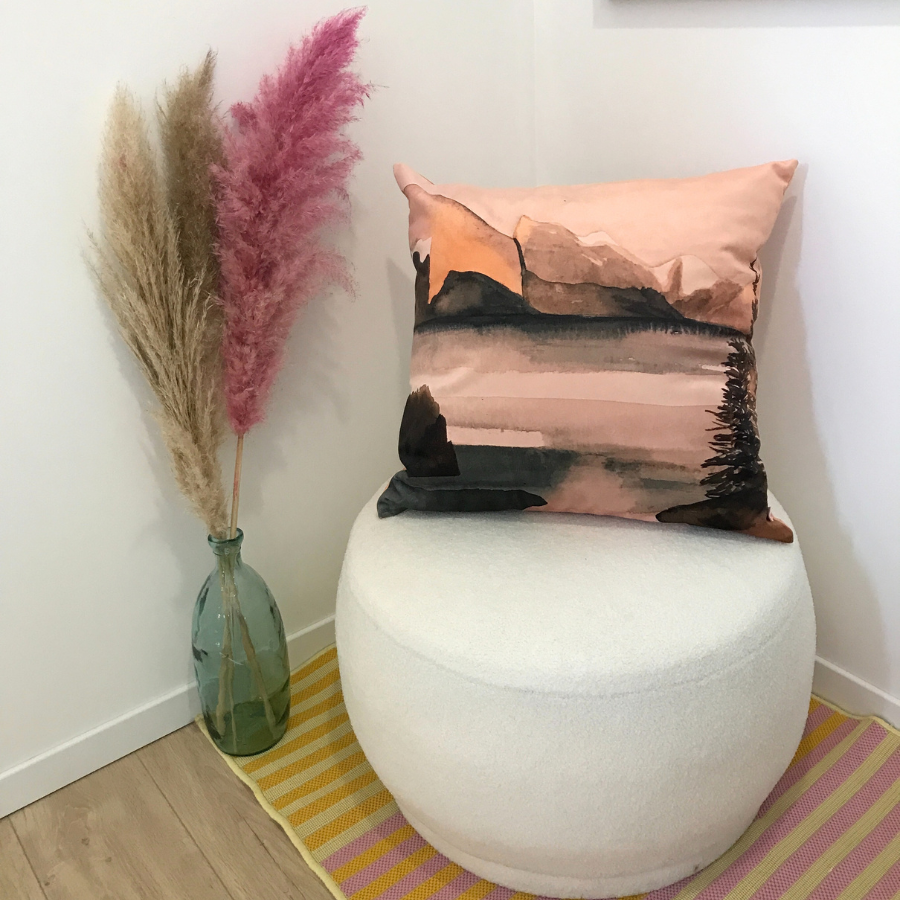 Coussin en velours