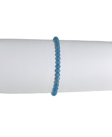 Bracelet pierres naturelles - Jade Blue