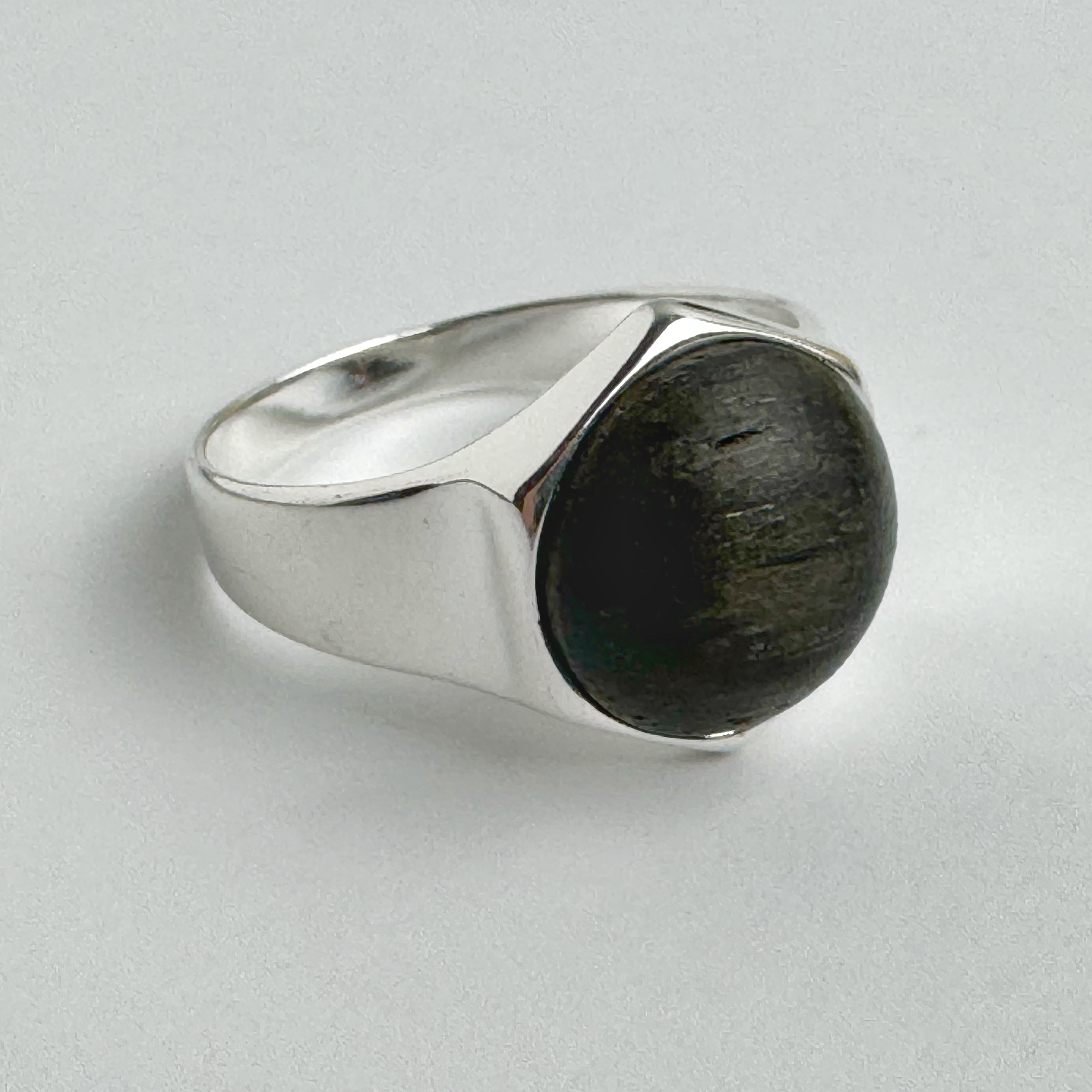 Bague homme bois et argent 925 - cocoonme- 14R3211