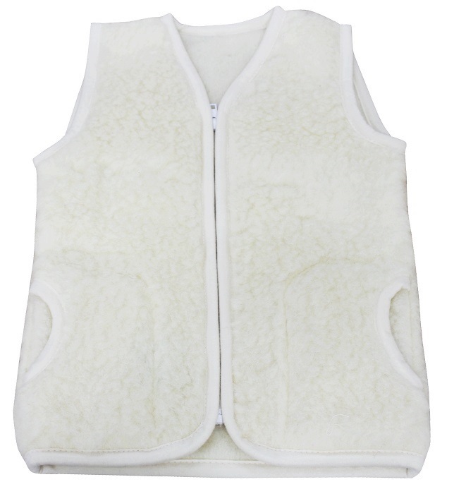 GILET ECRU LAINE